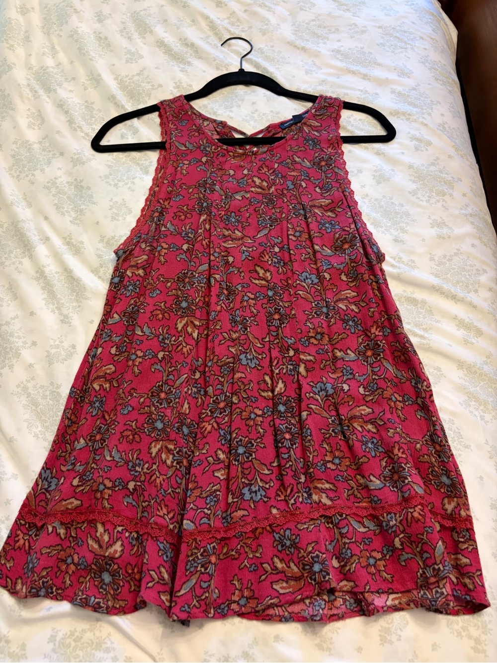 Women’s Pink Floral Sleeveless Top